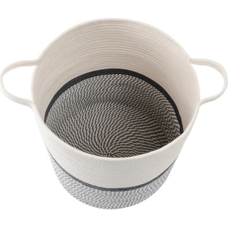 1 Pièce Panier de Rangement Rond Coton Grand Modèle pour Jouets Garçon Fille et Linge pour Organiser et Classer Objets Personnels (1/5)