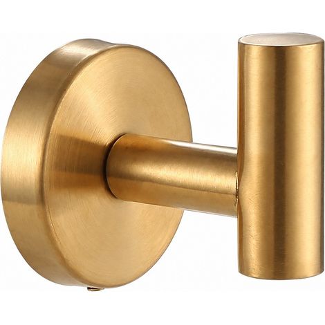 Ensemble porte-serviettes de salle de bain en acier inoxydable, doré, accessoires de quincaillerie complets (1/4)