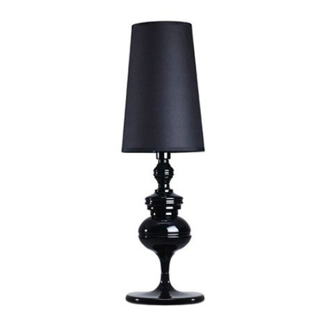 Dekorative Wohnzimmerlampe im europäischen Stil, Tischlampe, Nachttischlampe, klein, schwarz, 15 x 46 cm (1/5)