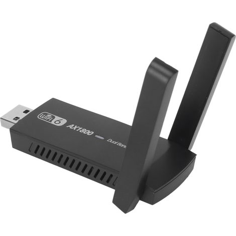 Adaptateur WiFi USB 3.0 AX1800 Double Bande Antenne Haute Puissance - Plug & Play pour Maison, Bureau et Voyage (1/5)
