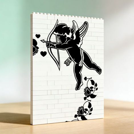 Cadre photo créatif en blocs, cadeau pour couples pour anniversaire (1/5)
