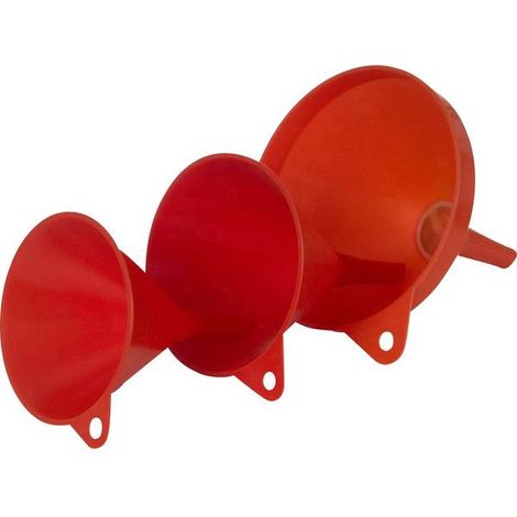 HÜNERSDORFF SET DI IMBUTI DA 3 PEZZI, HD-PE COD. ART. 950601,950701,951201, COLORE ROSSO