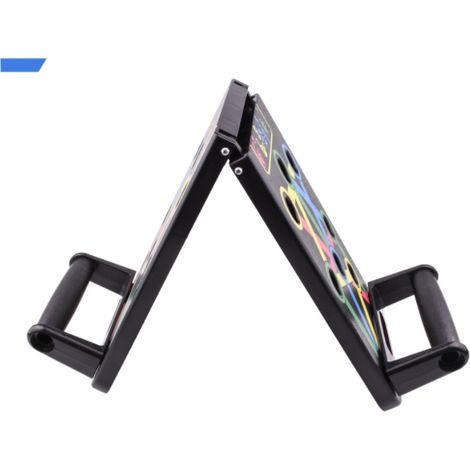 Sports Materials Push Up Bodybuilding Push Up Board avec poignée Portable Fitness Strength Training Aid for Home Workout and Fitness (Noir, 14 en 1) 63x18.5x2cm MNS (1/4)