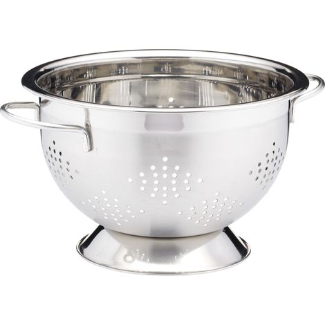 KitchenCraft MasterClass Sieb of Edelstahl mit seitlichen Griffen, 27 cm - Silber