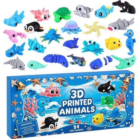 Calendrier De L'Avent Mignon Souvenir De Collection 24 Jours Calendrier Compte À Rebours Animaux Marins Pour Collectionneurs Garçons Et Filles Fête Classe Rassemblement (1/5)