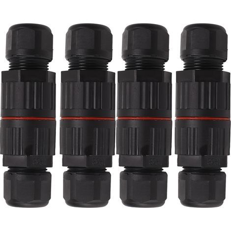 5-adrige Kabelverbinder, IP68 wasserdicht, PA66 Schraubcrimpung, 450 V 32 A Luftfahrt-Stecker, 4 Stück (1/5)