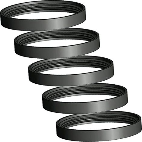 Monmobilierdesign – Lot de 5 joints en silicone ∅ 80 mm – Résistant à 200 °C – Pour poêles à pellets et à granules – Joint pour WC