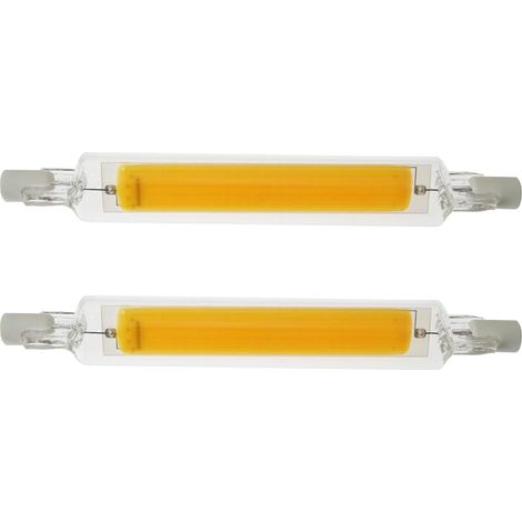 2 Stück 78 MM 5 W 220 V R7S LED-Lampe, hohe Helligkeit, doppelseitige Glas-COB-Lampe, ersetzt Halogenlampen, geringer Energieverbrauch, natürliches Licht (1/5)