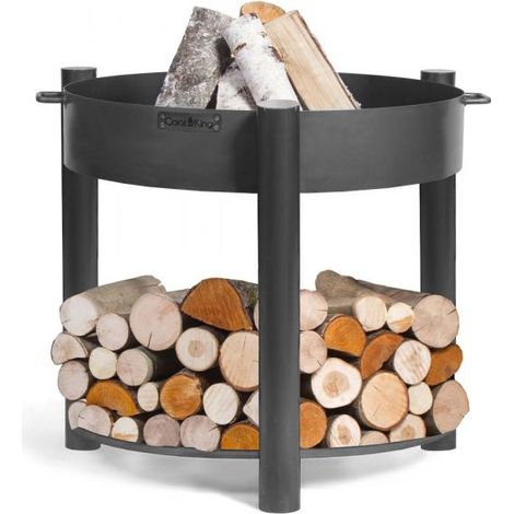 Braséro extérieur MONTANA, 80cm de diamètre, avec rangement, CookKing, 111363
