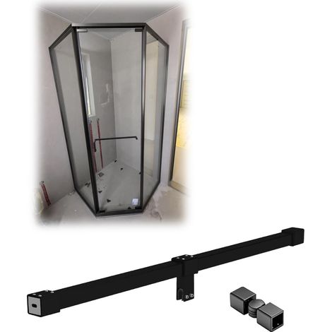 Barre de support pour paroi douche 7 à 78 pouces avec supports (1/5)