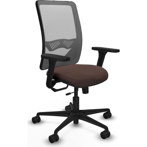 Sedia da ufficio piqueras y crespo Zulema grigio mesh similpelle (1/2)