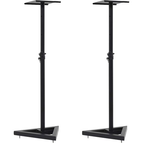Soportes para altavoces de estudio 2 unidades acero negro vidaXL