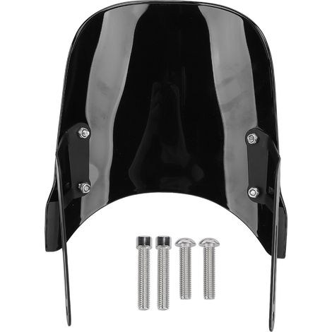 Parabrezza anteriore per moto, pannello deflettore antivento in PMMA infrangibile con staffa di montaggio per Scrambler 400X 2023-2024, nero. (1/5)