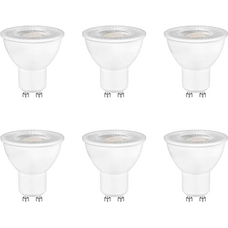 Ampoule LED GU10 Spot, 5W Halogene 50W, 500 Lumens, Blanc Froid 6500K, AC 220-240V, MR16 120° Larges Faisceaux, Non-Dimmable, Énergie (1/5)