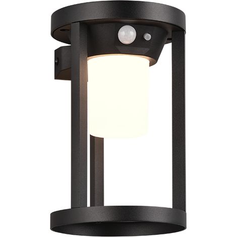 Applique LED, alluminio, nero opaco, 12,5x20,5x12,5 cm, Carmo (1/5)