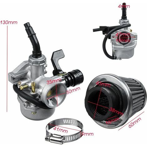 Carburateur avec filtre à air pour mini quad 50cc, 70cc, 90cc, 110cc, 125cc (1/3)