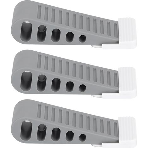 Butée de porte en 3 parties, bloque-porte mural, protection enfant, butée de sécurité décorative en caoutchouc flexible (n° 2) (1/5)