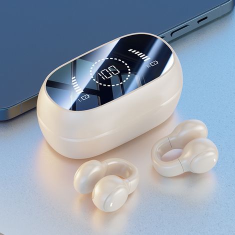 Casque Bluetooth à conduction osseuse M47, nouveau , clip d'oreille, sans affichage numérique intra-auricCouleur de peau (1/5)