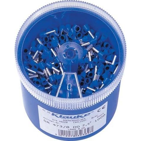 klauke GR4738DO terminales azules 2,5 mm² 1000 piezas