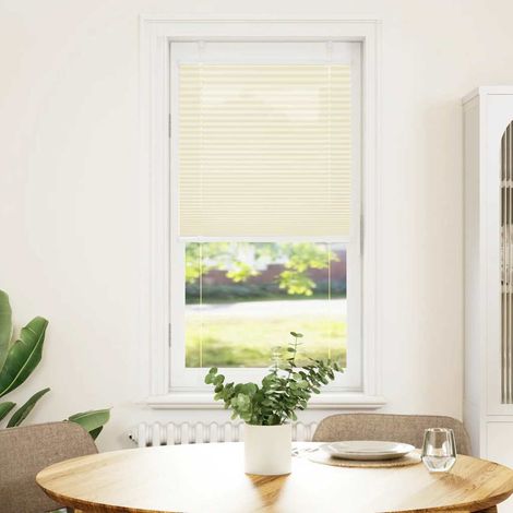 Maison Exclusive - Estor Plisado crema 60x100 cm Tela Ancho 59,4