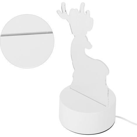 Lampe de nuit LED USB en forme de cerf 3D, lampe de chevet idéale pour Halloween et Noël, cadeau pour enfants (1/5)