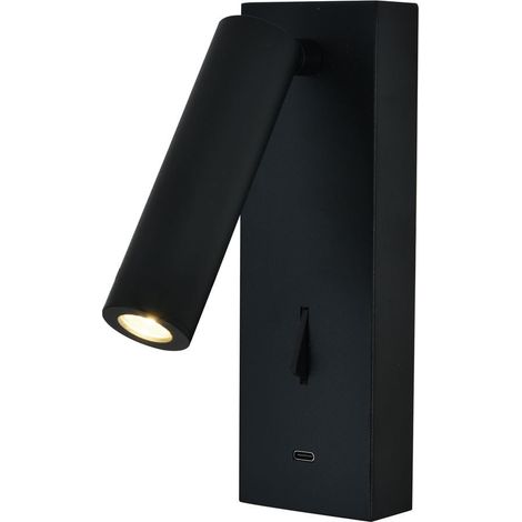 Applique, Applique LED Tarifa usb-c Mantra Noir en Metal, MANTRA (1/3)