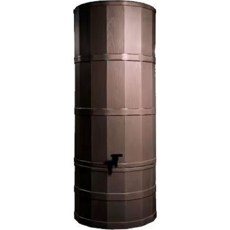 200L Polybutt Water Butt Oak Brown with Stand & Diverter Kit