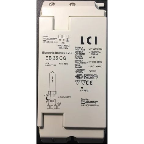 Lci 1211060 HID electronic ballast 35W - EB 35 CG