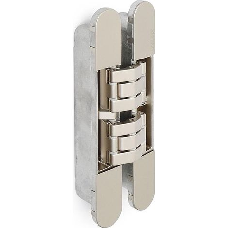 bisagra invisible kubi7 k7200 niquel satinado reversible. 200kgs/2bis. 230x80mm. (1/2)