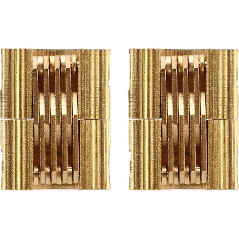 2 Pièces Charnières Cachées 180 Degrés Dissimulées Charnières Pivotantes Matériel pour Boîte-cadeau de Porte D'armoire (1/5)