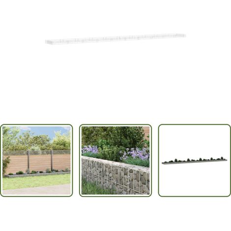 Hochbeet aus verzinktem Stahl - Gabionen-Hochbeet Verzinkter Stahl 1000x100x20 cm (1/5)