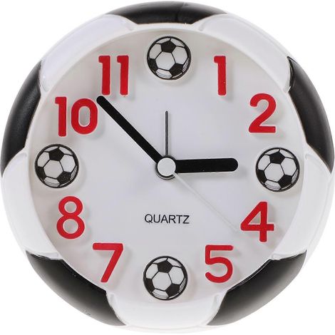 Réveil créatif en forme de ballon de football pour étudiants, réveil de bureau (piles non incluses) (1/4)