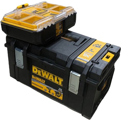 Dewalt Tough System DS300 Stackable Case Tool Box + 1/2 Width Deep Organiser (1/4)