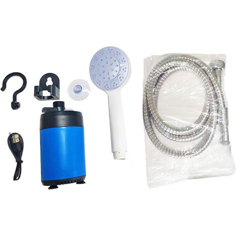 Douche portable rechargeable – compacte, à main, pour camping et extérieur (1/5)
