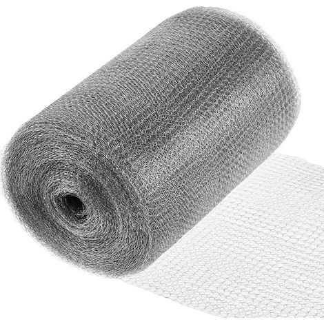 127 mm x 6 m, maille en acier inoxydable 304, antirouille, lutte contre les rongeurs, maille métallique double couche, lutte contre les oiseaux nuisibles, bouche-trou, jardinage (1/5)