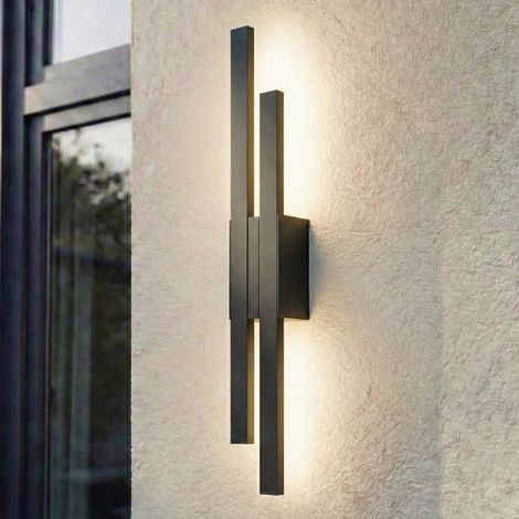 [GEBRAUCHT] B-Ware Lindby Außenleuchte Wandlampe LED Außenwandleuchte schwarz Aluminium Sakari 59 c (1/2)