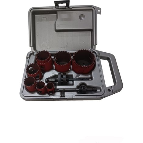 SET 11PZ FRESE A TAZZA TRAPANO 9 SEGHE A TAZZA + 2 ALBERI MORSE PER RIPARAZIONI A.D.