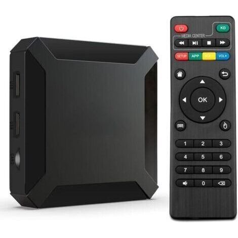 boitier IPTV, Lecteur Multimédia de Diffusion en continu Smart Android 10.0, 2GO RAM 16GO ROM, boitier IPTV, WiFi, avec Allwinner H313, Prend en Charge 4K HD avec chipset Quad-Core, H256 (1/5)