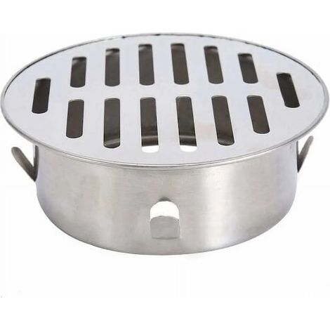 Sistem de drenaj rotund, oțel inoxidabil, 110 mm, pentru podele (1/5)