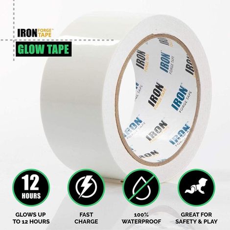 Nastro adesivo fosforescente, nastro autoadesivo luminoso, 5 m x 5 cm, nastro che si illumina al buio per decorazioni domestiche e segnaletica di sicurezza. (1/4)