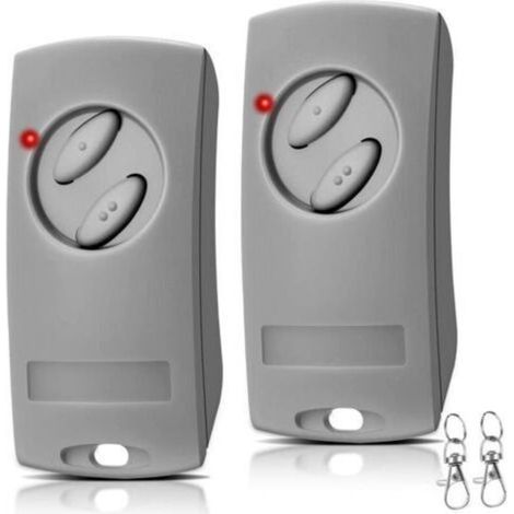 Lot de 2 télécommandes d'ouverture de porte de garage 433,92 MHz pour EcoStar RSE2-433, RSC2-433, RSZ1-433, pour EcoStar Liftronic 500/700/800 pour Portronic D2500/D5000/S4000 (1/4)