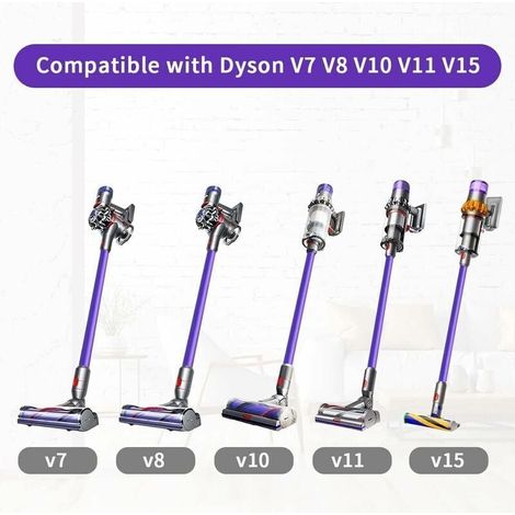 Accesorio para aspiradora, tubo de extensión de repuesto para aspiradoras inalámbricas Dyson V11 V15 V10 V7 V8, tubo de extensión de aluminio (morado) (1/5)