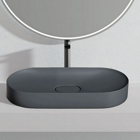 VASQUE EN CONGLOMÉRAT IRIS 71 CM GREY MATT