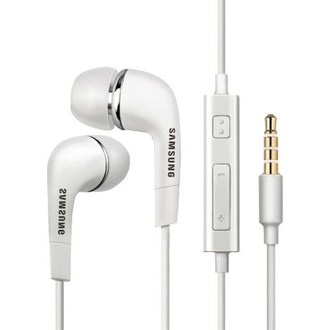 Auriculares con cable Samsung con conector mini jack de 3,5 mm, est茅reo Hi-Fi - Blanco (1/4)