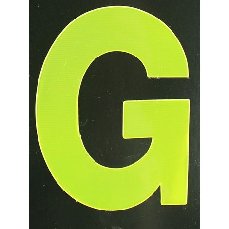 Conacord Reflektierender Klebebuchstabe G gelb G Klebebuchstaben & Zahlen (1/2)