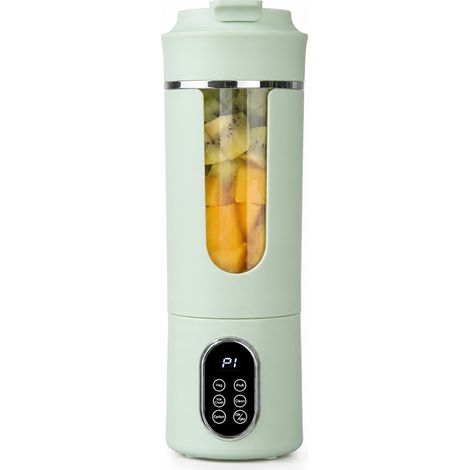 Blender Portable Rechargeable Vert, 12 Lames, Broyeur de Glace pour Maison et Extérieur, Commandes en Anglais (1/5)
