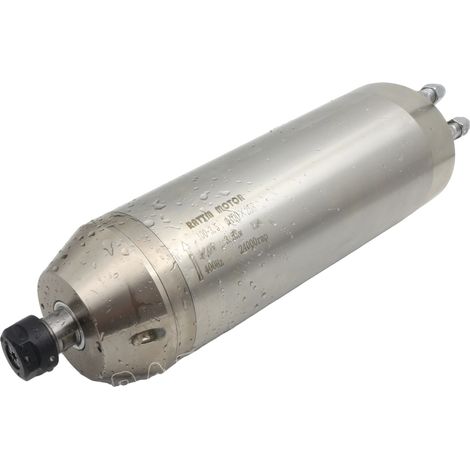 Motor de husillo de 3,5 kW refrigerado por agua, compatible con pinzas ER20, husillo único, 380 V. (1/2)