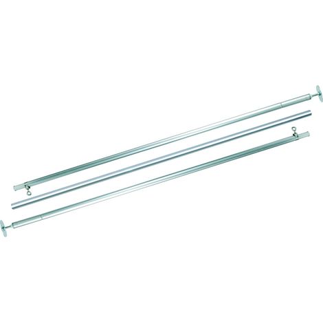 Netz-Spannstangen-Set, Alu 1,28-3,25m
