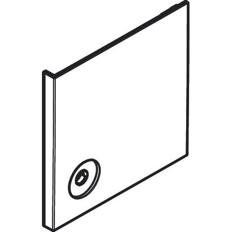 Hansgrohe Taste square links für 3 Verbraucher, Oberfläche: Mattweiß, 94947700