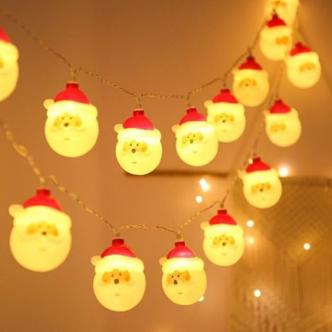Guirlande lumineuse - - 3m - 20 LED - Décorations de Noël - Piles incluses non (1/4)